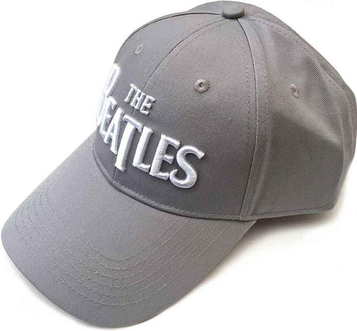 The Beatles Beatles White Drop T Logo Grey Baseball Cap