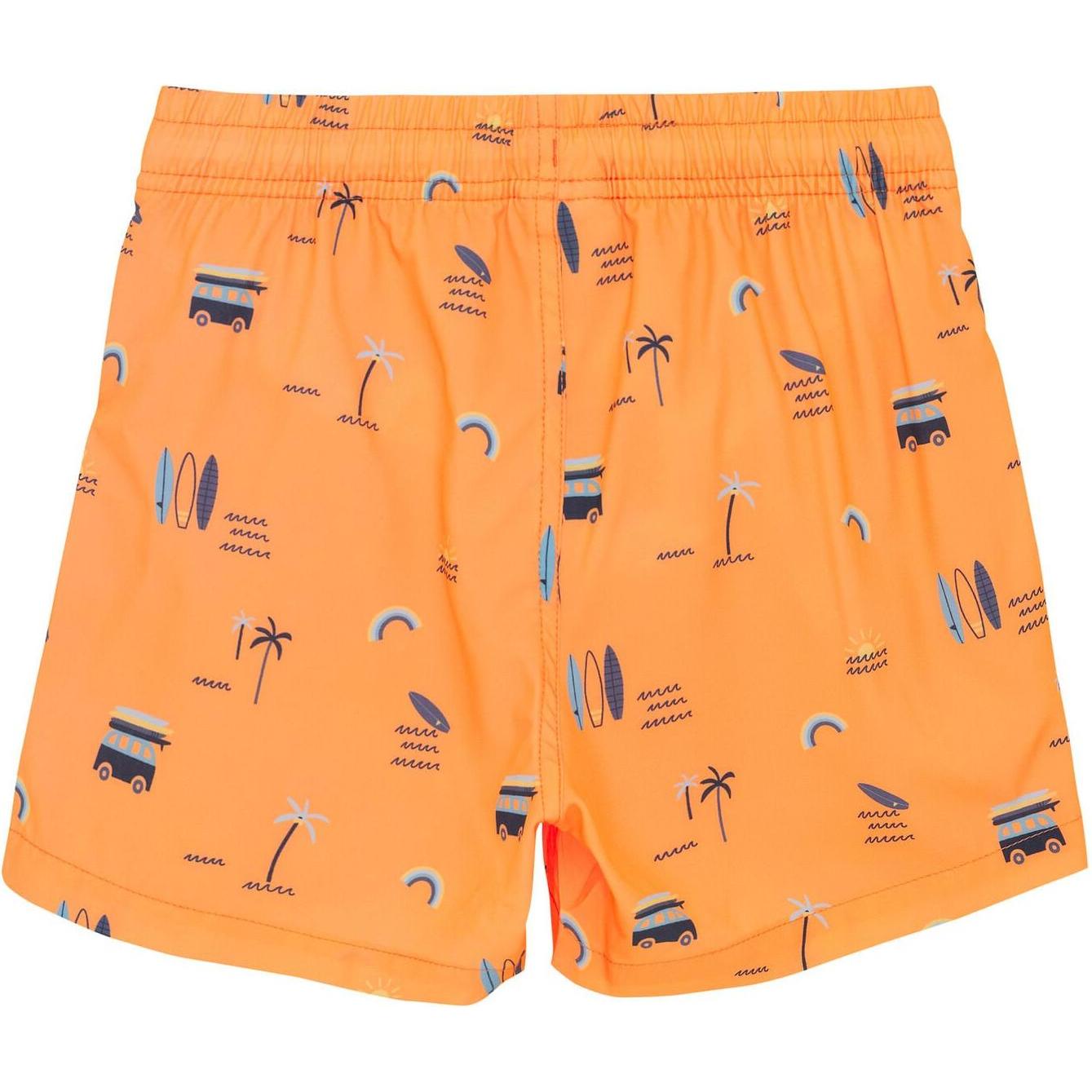 Thumbnail - Color Kids, Unisex, Badehose, Kid's Swim Shorts AOP, Orange, (152)