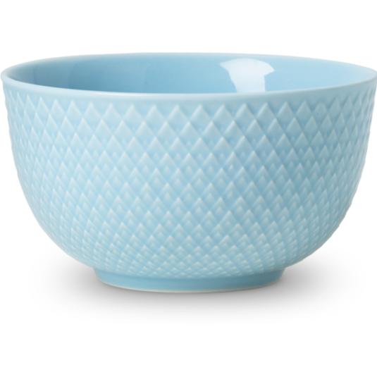 Lyngby Ciotola con colori a rombo, Ciotola + Scodella, Turchese
