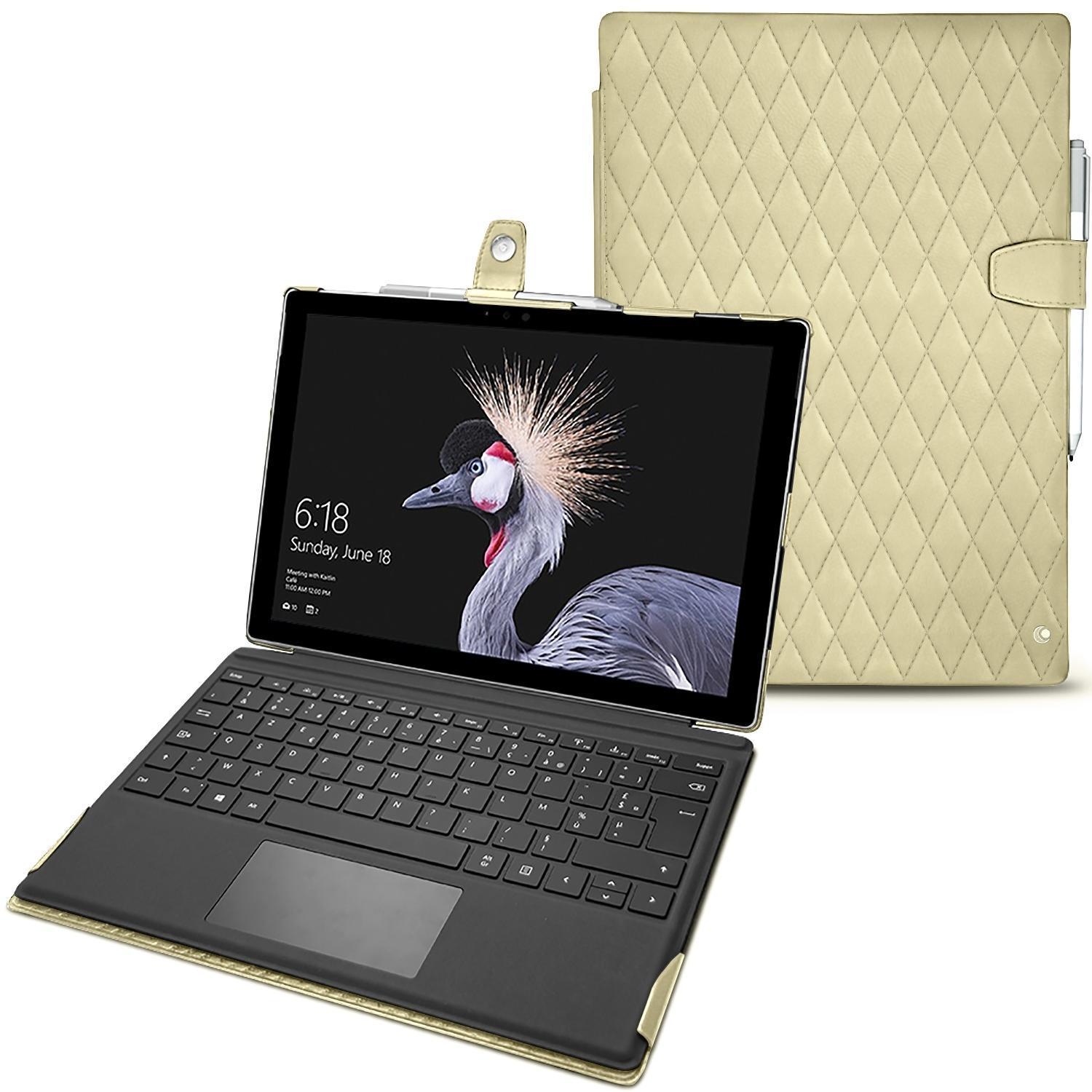 Noreve Lederschutzhülle (12.30", Microsoft), Notebooktasche, Beige