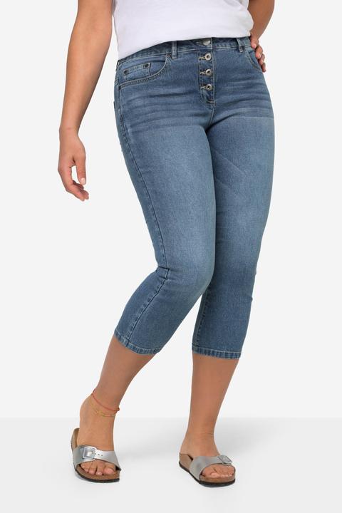 Produktbild Angel of Style 3/4-Jeans, 5-Pocket, Verschluss mit sichtbaren Knöpfen (56)