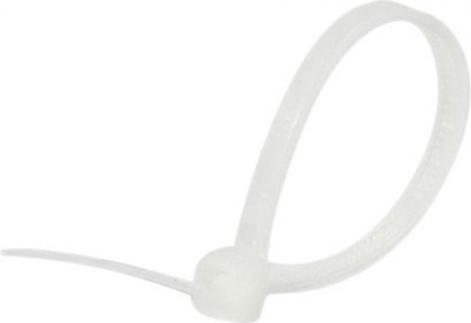 Actual product image Tecline Cable ties, 98 x 2.5 mm, natural colour, PU 100 pieces For bundling and fastening cables (Velcro cable ties, 98 mm, 100 pcs.)