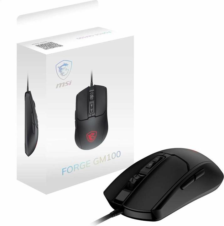 Actual product image MSI Forge Gm100 Gaming Mouse (Cable)
