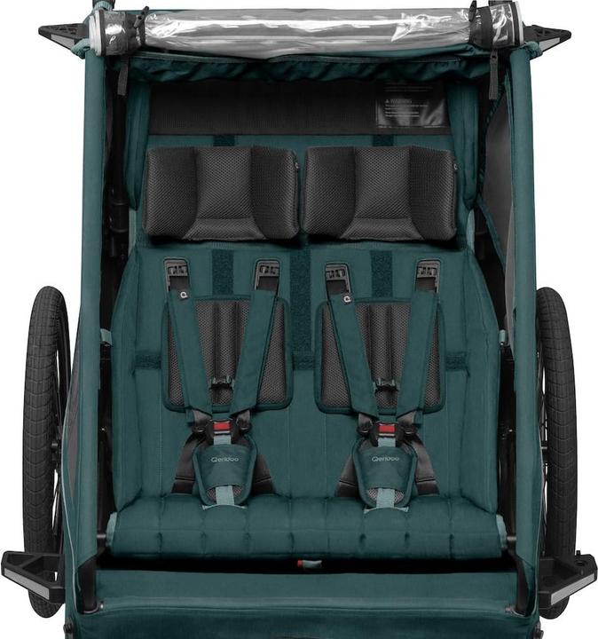 Produktbild Qeridoo Kidgoo 2 - Kinderfahrradanhänger für 2 Kinder