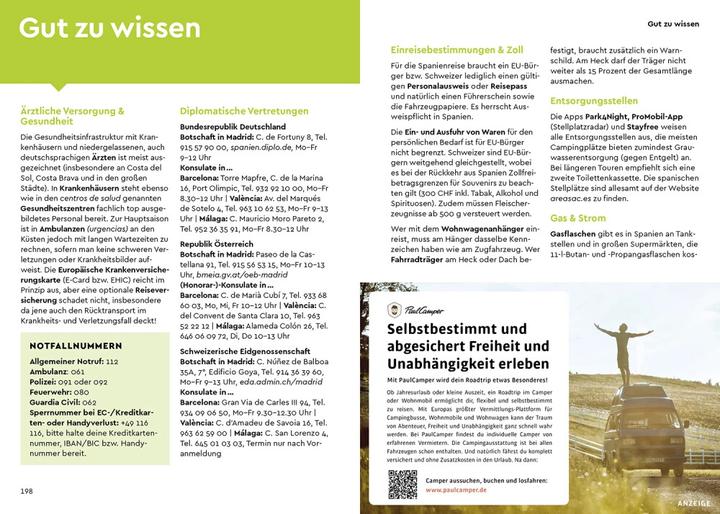 Actual product image Camper Guide Spain: Mediterranean Coast, Catalonia & Andalusia (German, Jan Marot)