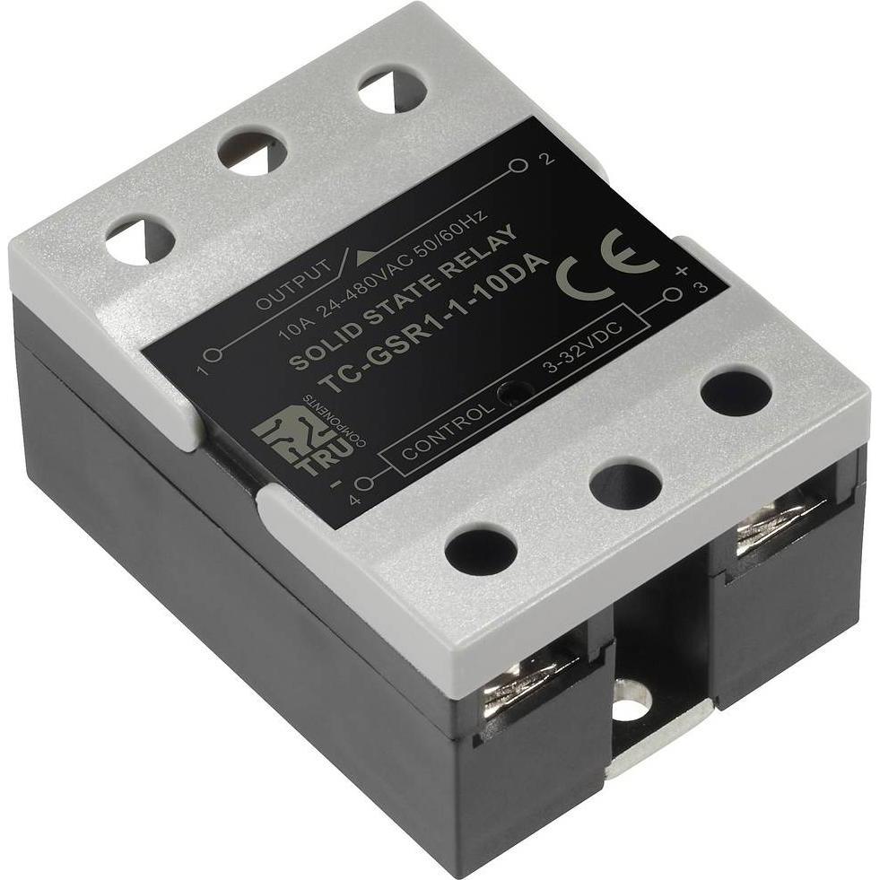 Thumbnail - Tru Components Halbleiterrelais TC-GSSR-1-10DA 10 A Schaltspannung max. 32 V/DC, Relais