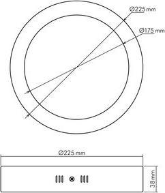 Actual product image Nobile Surface-mounted LED panel (1450 lm)