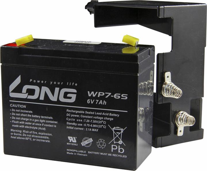 Produktbild Kung Long Blei Gel Akku mit Adapter für Elektronen-Blitzleuchte Horizont Tele-Blitz 6V 7Ah (6 V, 7 Ah)
