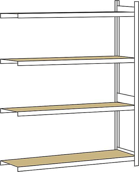 Produktbild Schulte Lagertechnik Anbauregal WS 2000 mit Spanplatten