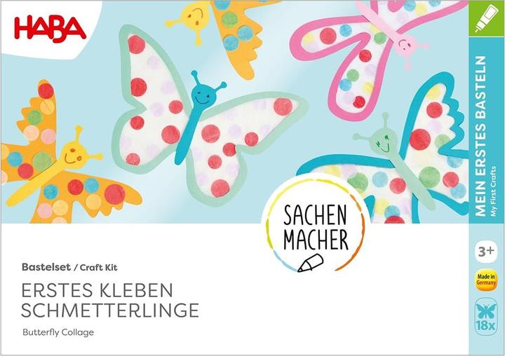 Haba Bastelset - Erstes Kleben Schmetterlinge