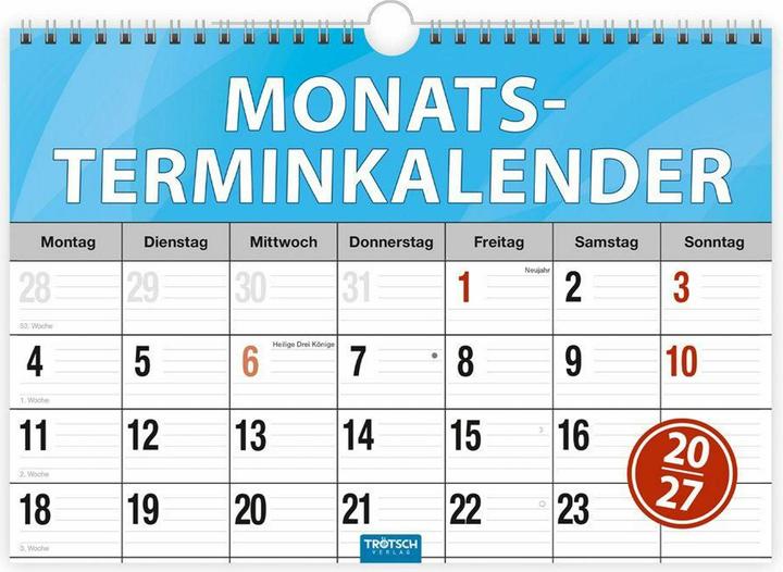 Produktbild Monatsterminkalender2027