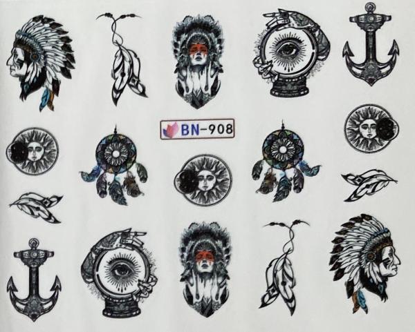 Produktbild Nagellack24 Nail Art Sticker Wassertransfer 908