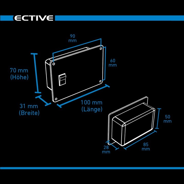 Produktbild Ective RC1 Fernbedienung mit Ladestandsanzeige für Wechselrichter