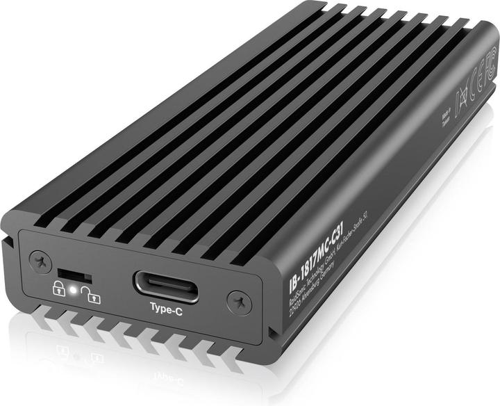 Produktbild Icy Box Gehäuse für 1x M.2 NVMe & SATA, IB-1817MC-C31 (M.2, M.2 2230, M.2 2242, M.2 2260, M.2 2280)