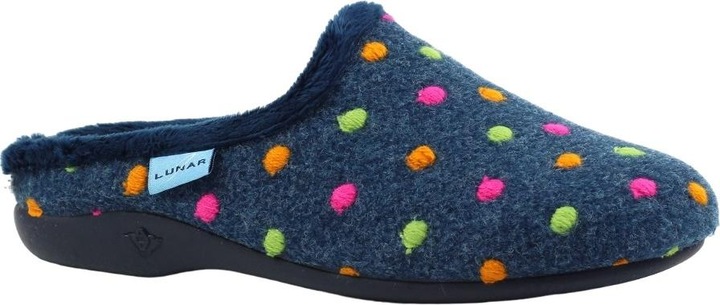 Actual product image Lunar Womens/Ladies Peanut Mule Slippers (37)