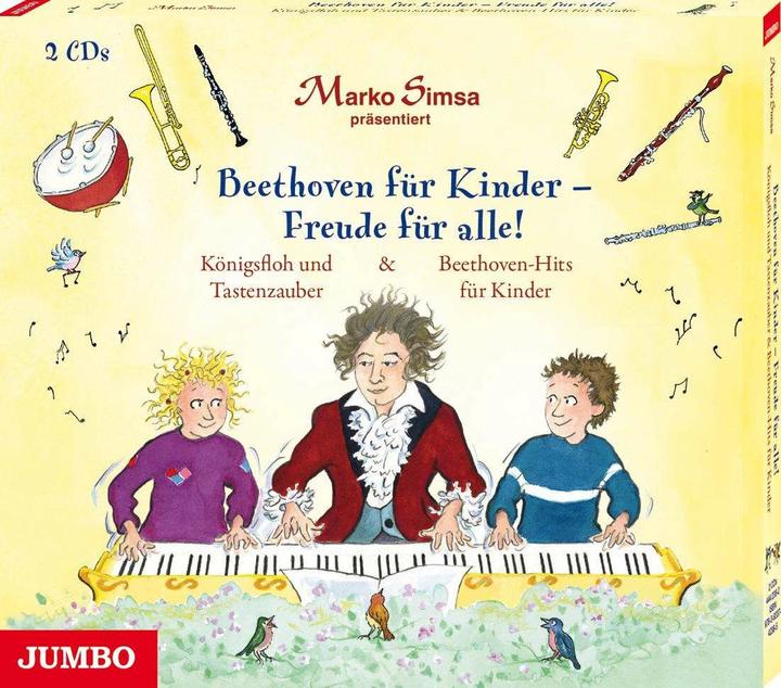 Immagine prodotto Jumbo Beethoven per bambini - divertimento per tutti! Königsfloh e Tastenzauber e i successi di Beethoven (Tedesco, Marko Simsa, Ludwig van Beethoven, 2021)