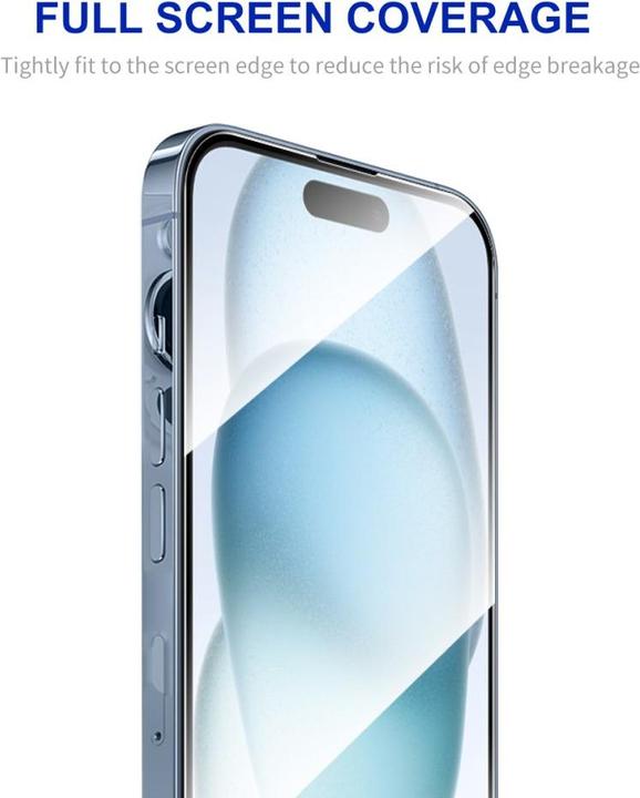 Actual product image Enkay Easy Glass armoured glass screen protector (1 pcs., Apple iPhone 15)