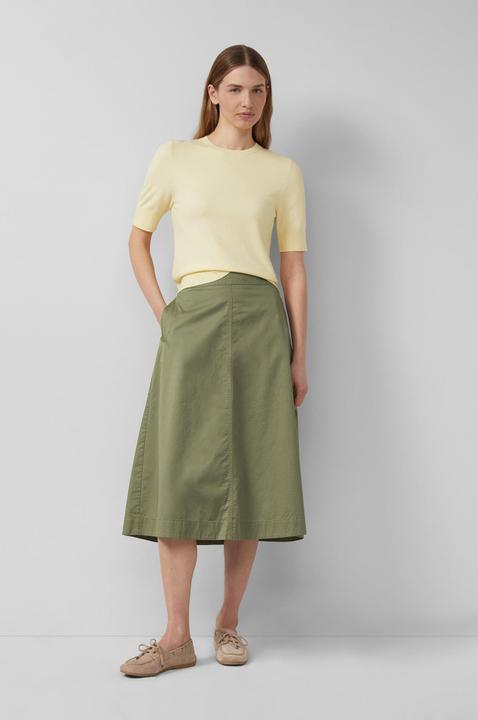 Produktbild s.Oliver Baumwoll-Midirock mit Gummizug und Leistentaschen (48)