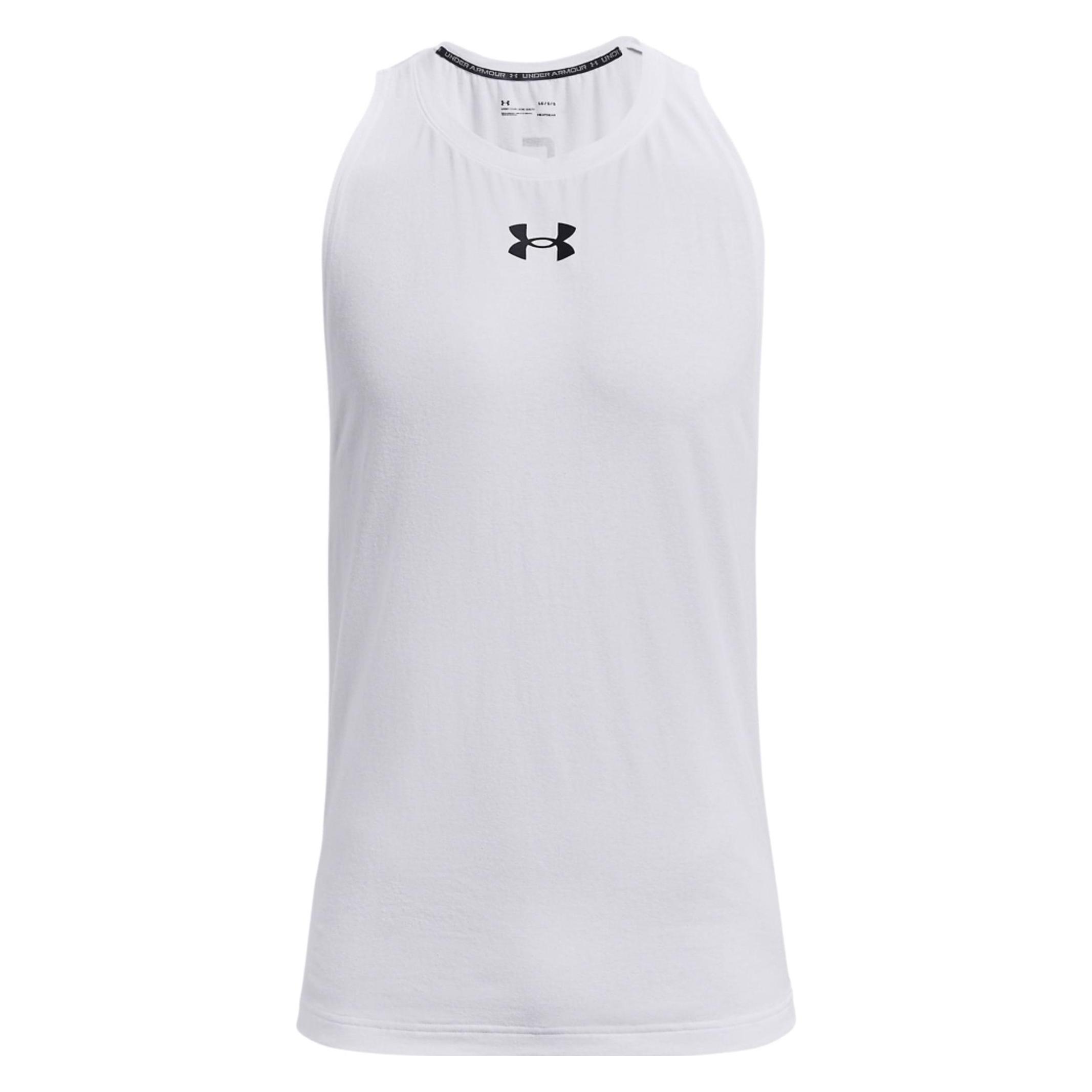 Under Armour, Herren, Sportshirt, Baseline Tanktop Herren (L), Weiss, L