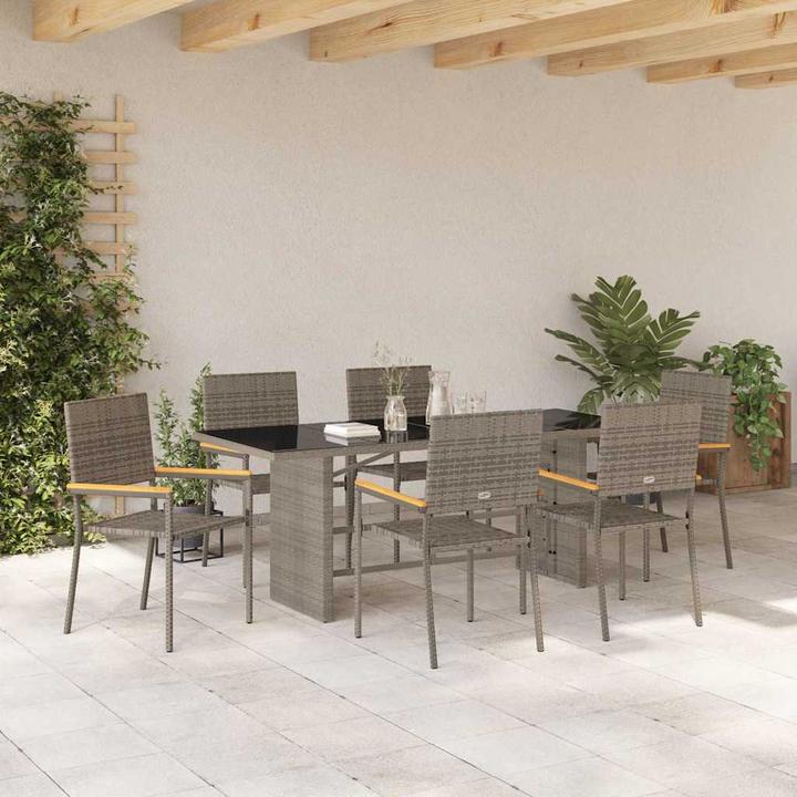 Actual product image vidaXL Garden dining set (190 x 80 x 75 cm)