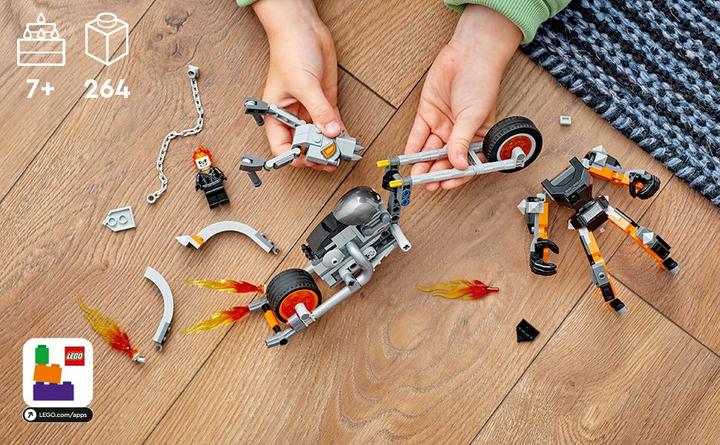 Produktbild LEGO Ghost Rider mit Mech & Bike (76245, LEGO Marvel)