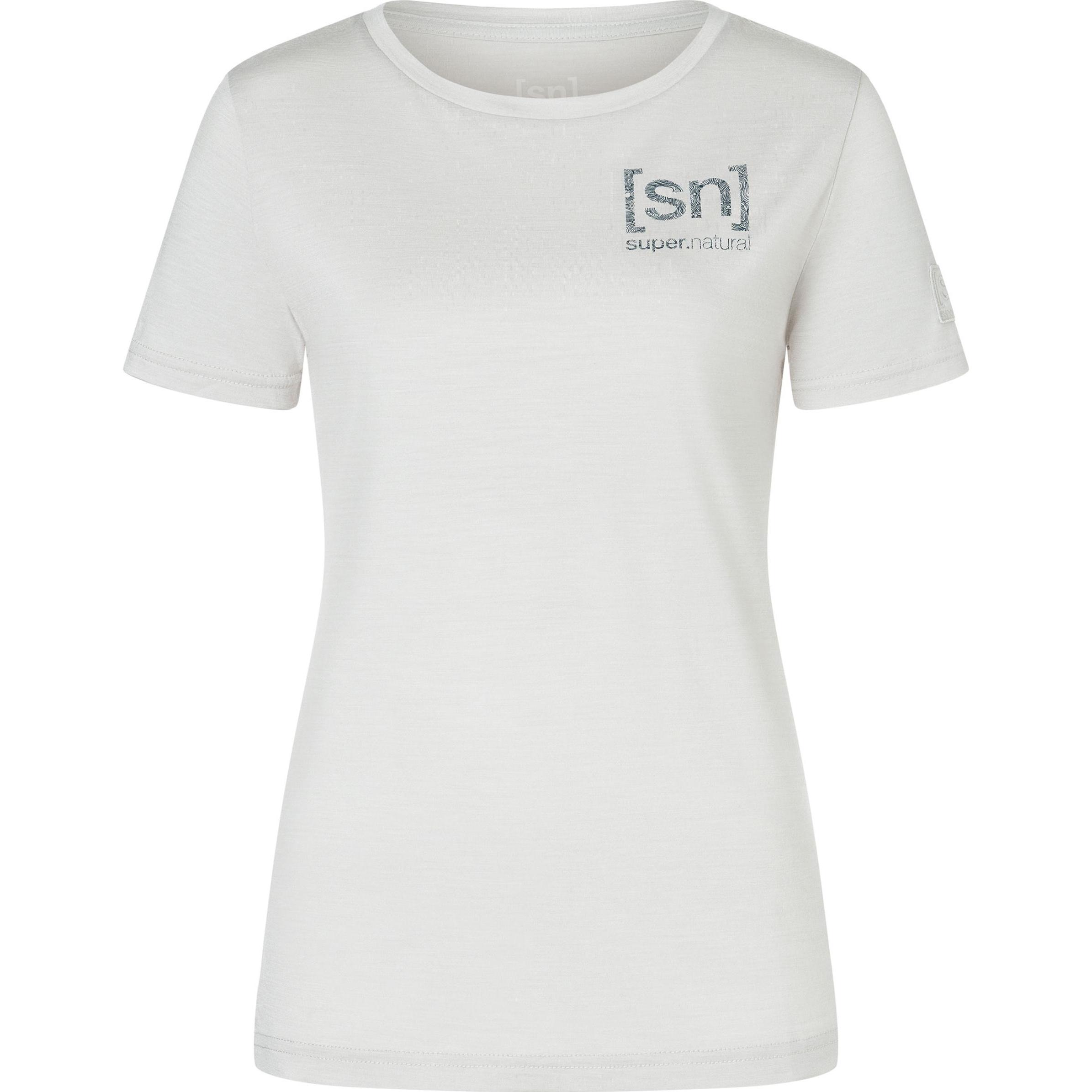 Super Natural, Damen, Funktionsshirt, Logo Lines Bio J (L), Weiss, L
