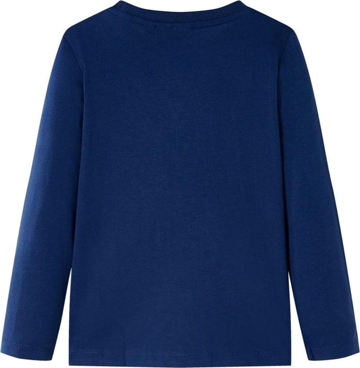 Produktbild vidaXL Kinder-Langarmshirt Marineblau 92,Material: 100 (92)