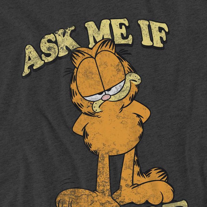 Actual product image Garfield Unisex Adult Ask Me T-Shirt (M)