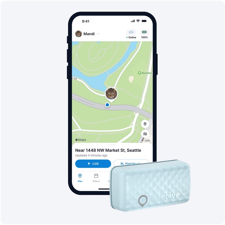 Immagine prodotto Tractive GPS Mini (Taglia unica, Gatto, Generale)