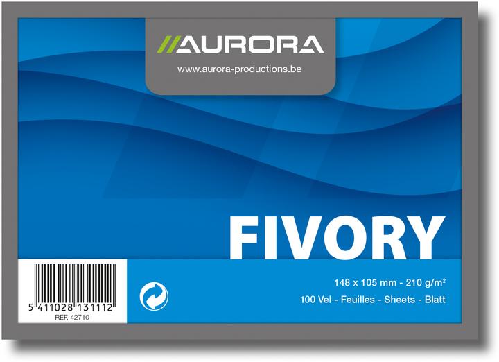 Aurora Karteikarten A6 blanko (A6, 205 g/m², 100 x)