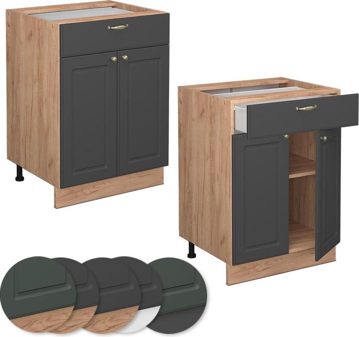Actual product image Vicco Fame-Line with drawer, AP oak (60 x 60 x 81.5 cm)