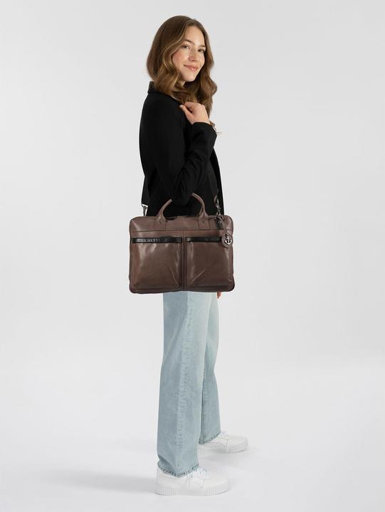 Immagine prodotto Harbour 2nd Urban Poets Aktentasche Leder 50 cm Laptopfach (18.50")
