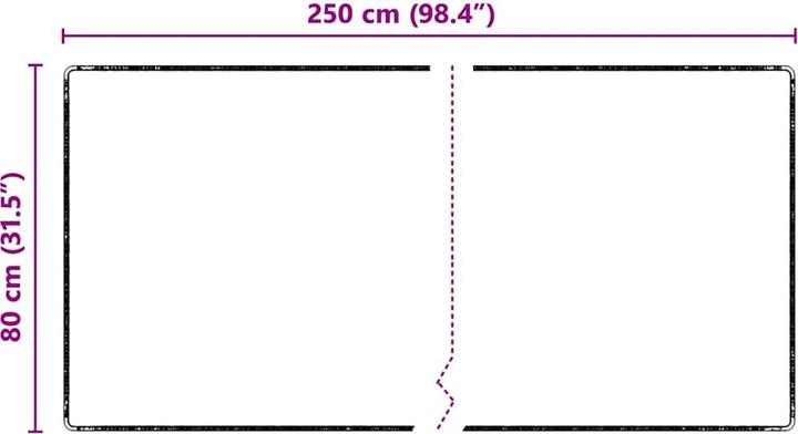Actual product image vidaXL Läufer (80 x 250 cm)