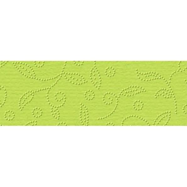 Ursus, Bastelpapier, Prägekarton Elegance 220g/qm 23x32cm VE=5 Blatt Ranken hellgrün (220 g/m², 5 x)