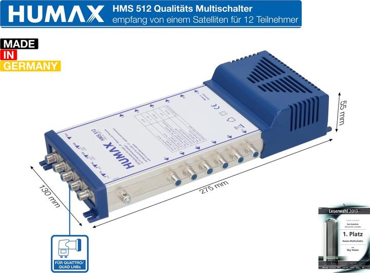 Produktbild Humax HMS 512 (Multischalter)