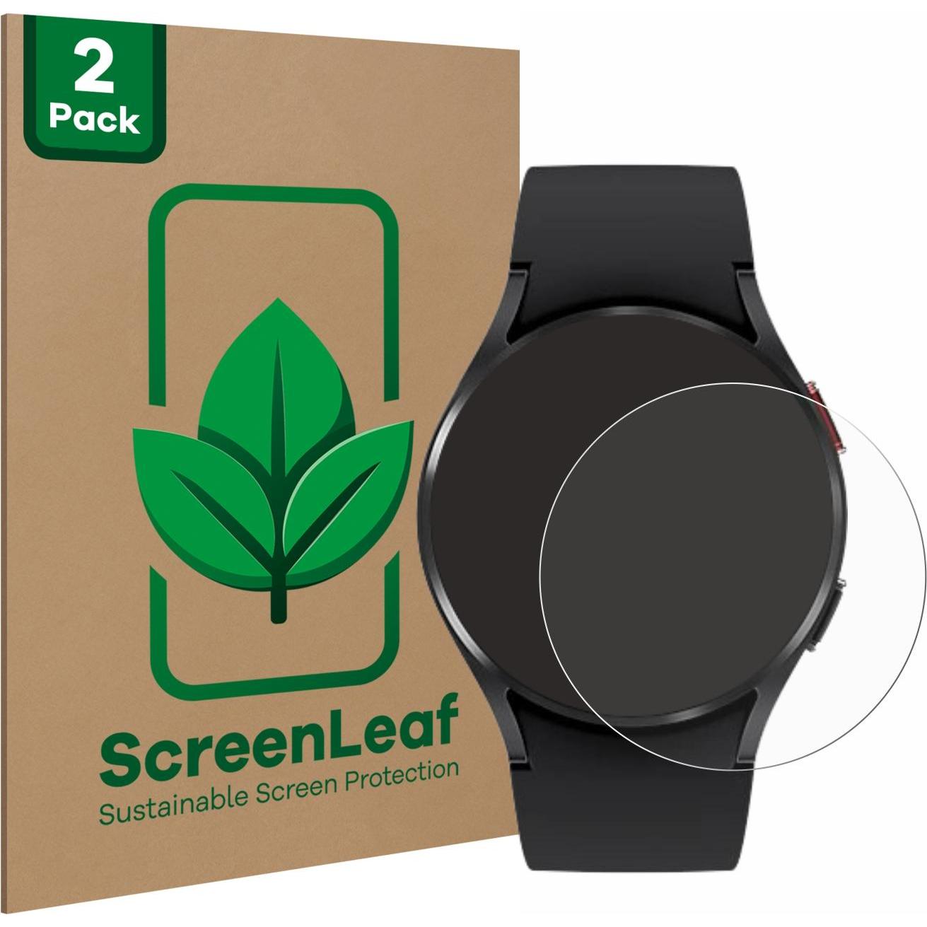 ScreenLeaf Schutzfolie nachhaltiger Displayschutz Displayschutzfolie Folie Klar Transparent, Smartwatch Schutzfolie, Tra...