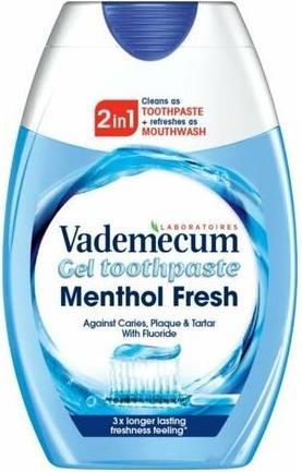 Actual product image Henkel Vademecum 2In1 - Mentholfresh Toothpaste And Rinsing Liquid 75Ml (75 ml)