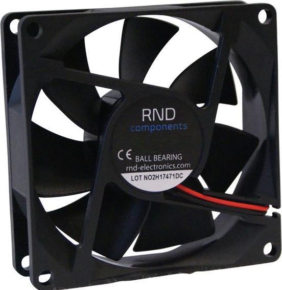Actual product image RND Components Brushless Axial Fan DC 80x80x25mm 24V 93.6m³/h (80 mm)
