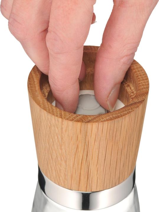 Produktbild WMF Gewürzmühle Salzmühle Pfeffermühle Ceramill Nature Holz Glas Keramikmahlwerk (Pfeffer, Salz)