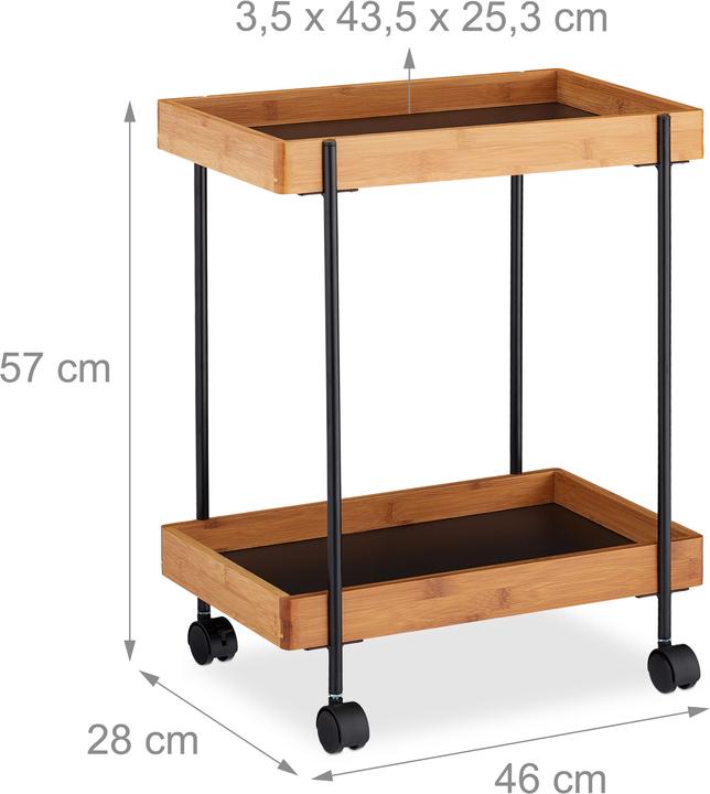 Actual product image Relaxdays Serving trolley