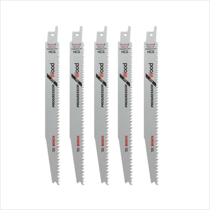 Produktbild Bosch Professional Zubehör Säbelsägeblatt S 2345 X, Progressor for Wood, 5er-Pack