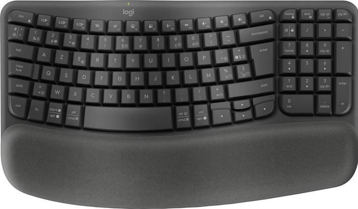 Immagine prodotto Logitech Wave Keysergonomic Kb Graphite (Senza fili)