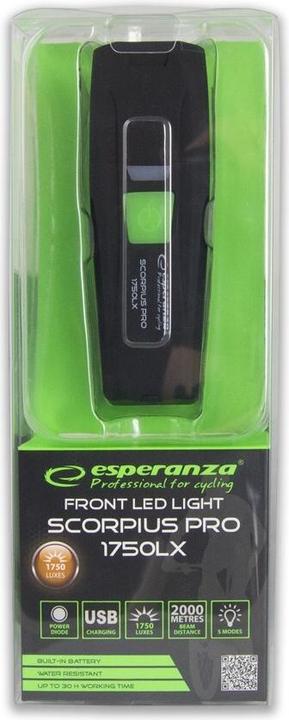 Produktbild Esperanza Professional Bike Front Scorpius Pro 1750 Lx (1750 lm)