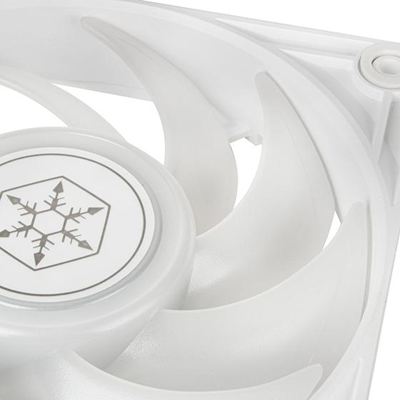 Produktbild Silverstone VISTA Performance PWM Lüfter, ARGB - 120mm, weiss (120 mm, 1 x)