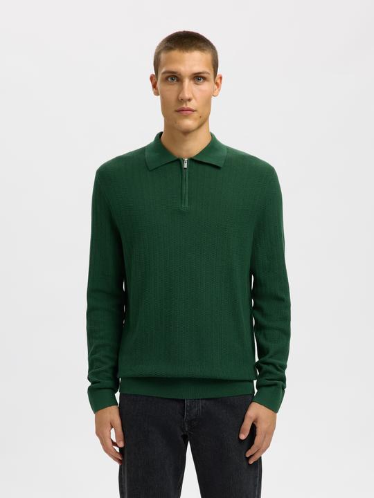 Produktbild Selected 100% Baumwoll Langarm-Poloshirt (S)