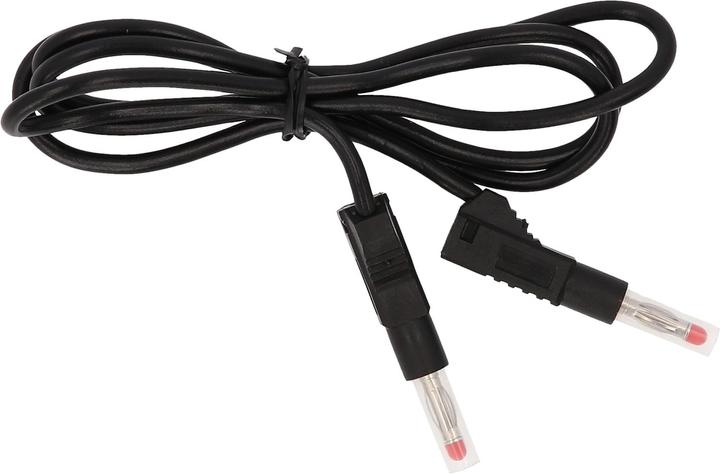 Produktbild KS Tools Messleitungs-Verlängerung mit Doppel Stecker und zusätzlicher Buchse 1.100 mm (schwarz)