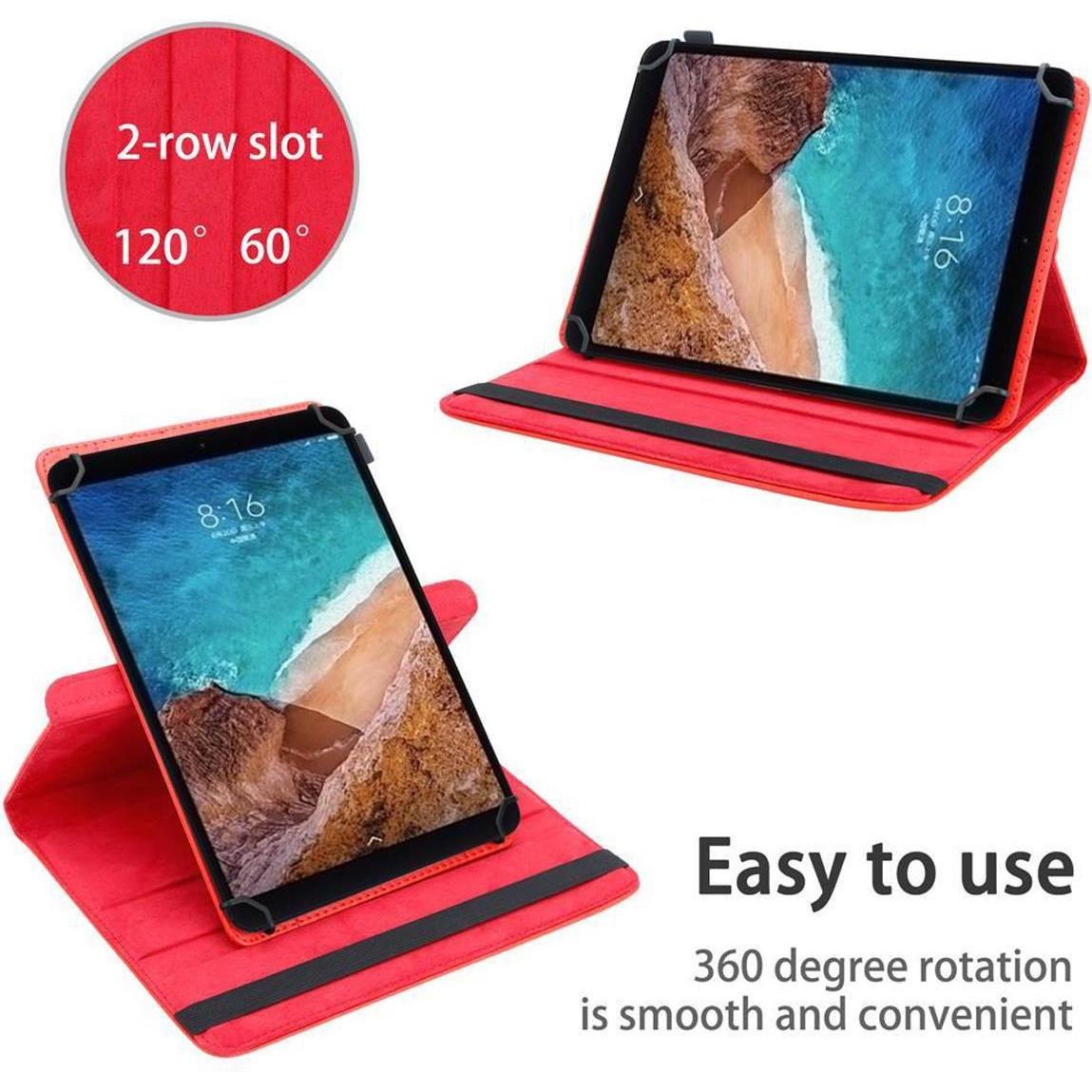Thumbnail - Cadorabo Tablet Hülle Universal 360 (Xiaomi Mi Pad 4), Tablet Hülle, Rot