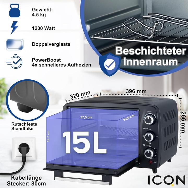 Produktbild Icqn Minibackofen