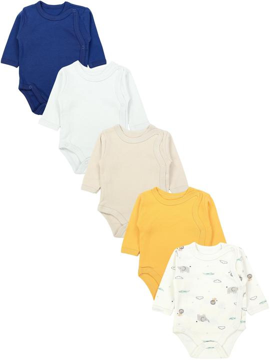 Beige, Blau, Dunkelblau, Gelb, Grau, Sterne grau, sterne weiss, Streifen Dunkelblau, Tiere, Weiss