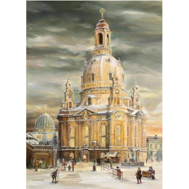 Olewinski & Tochter, Grusskarte + Briefpapier, 2913 - Weihnachtspostkarte "Dresden Frauenkirche" neu (1 Stk.)